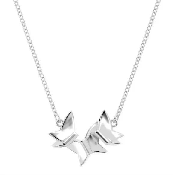 Swarovski Collar Lilia Mariposa Blanco Rhodium Plated 5636421 Necklace S CRY/RHS - Picture 4 of 10